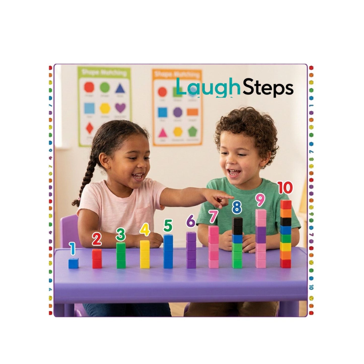 Counting Cubes with starage box children | Educational