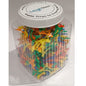 These versatile plastic connector pieces can be linked together in countless ways, 