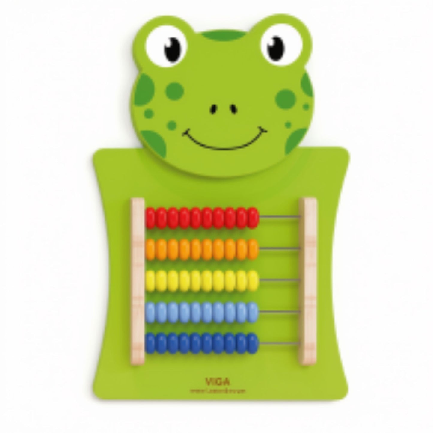 Introduce early counting with the colourful Frog Abacus Wall-Mounted Counting Board.