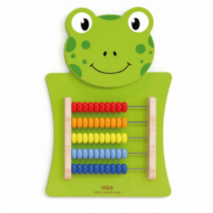 Introduce early counting with the colourful Frog Abacus Wall-Mounted Counting Board.