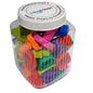 Colourful-plastic-nuts-and-bolts-in-geometric-shapes-for-fine-motor-practice-educational toys.