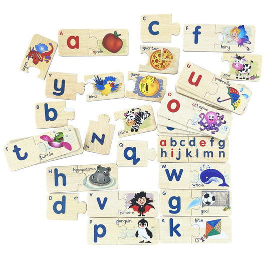 Alpha Match alphabet picture puzzles