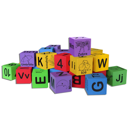 Alphabet foam learning cubes
