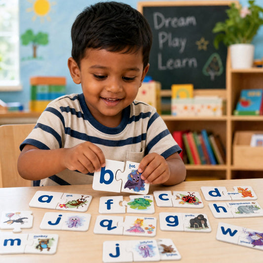 Alphabet Match and Learn self-correcting puzzles