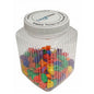 Colourful geometric threading beads in assorted cylinder ball triangle and square shapes