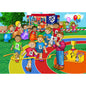 Athletics sports day 48-piece wooden puzzle with runners