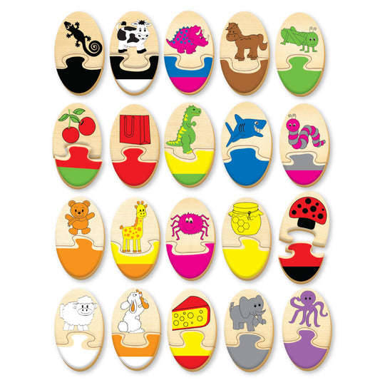 Colour Fun self-correcting wooden puzzles