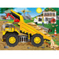 Construction site with dump truck 24-piece wooden puzzle
