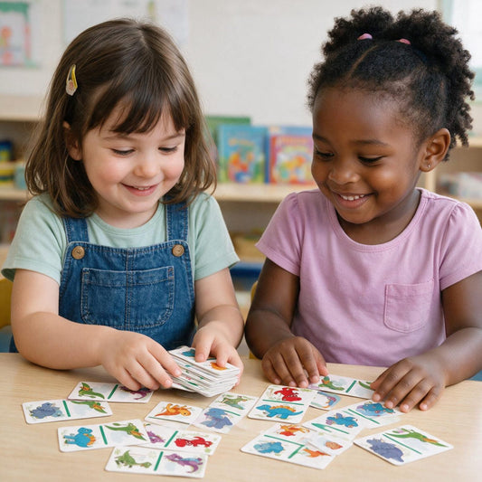 Dino Dominoes educational matching game for children