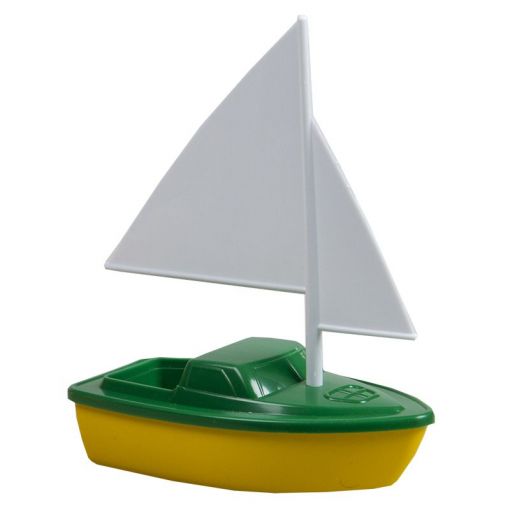 Colourful floating boat for bath and water play