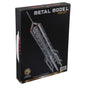 Ideal Toys Metal DIY Rocket Model construction set in black packaging showing the assembled metal rocket