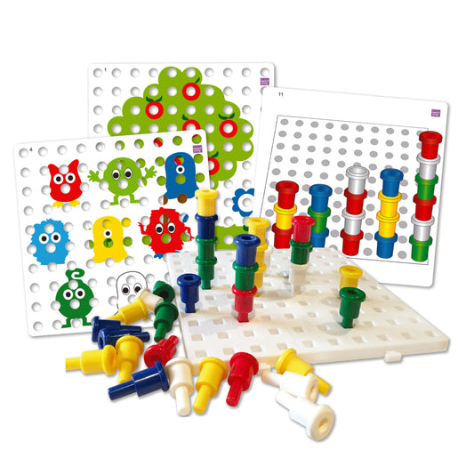 Jumbo Pegboard Play activity set for preschool children