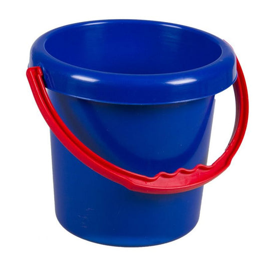 Colourful children’s bucket for sand and water play