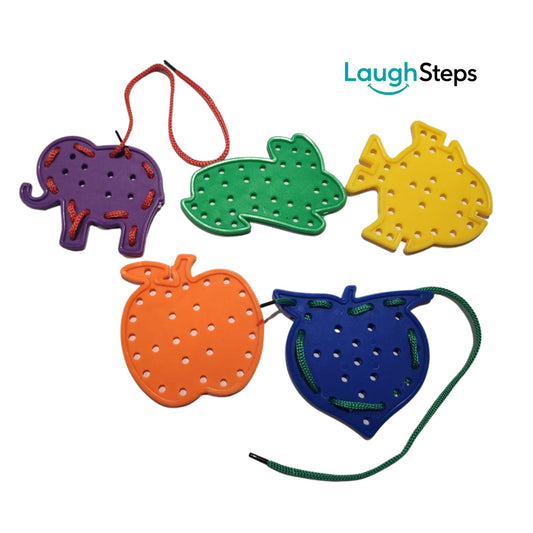 Develop fine motor skills through hands-on threading play with these colourful&nbsp;Lacing Figures.