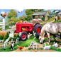 Life on a farm 24-piece wooden puzzle with farm animals
