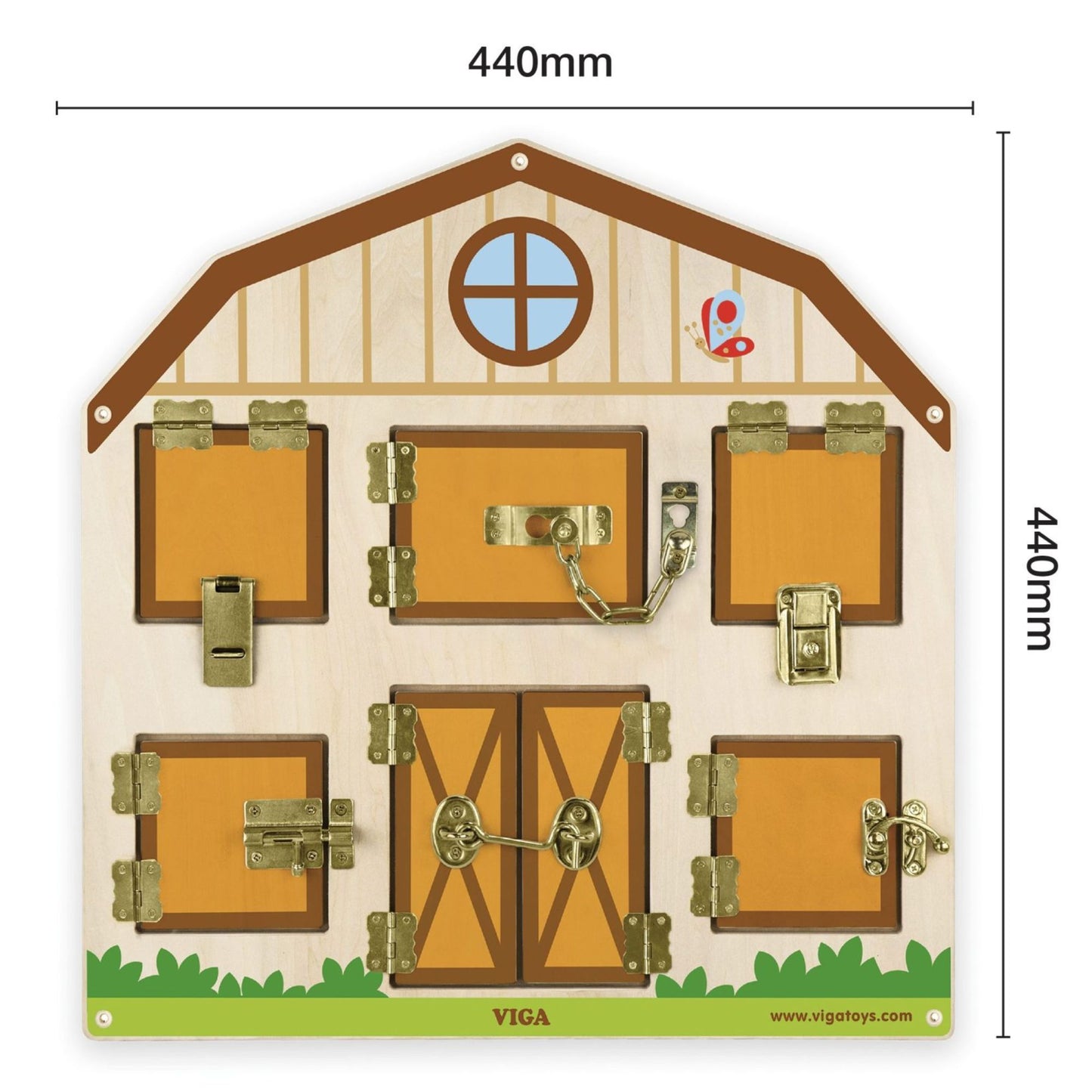 Locking & Unlocking Wall-Mounted Activity Board