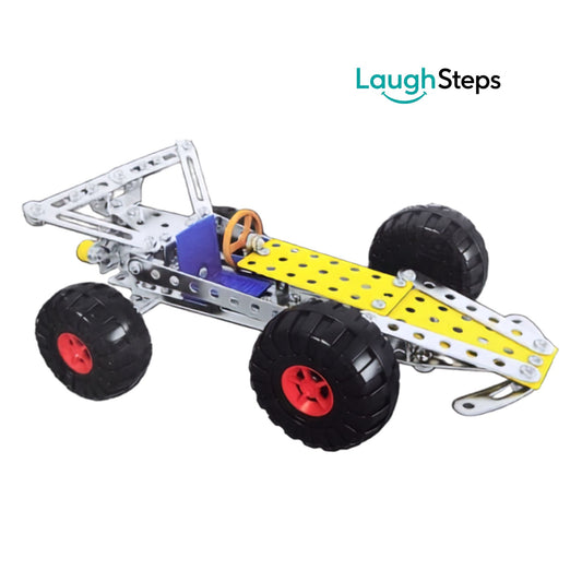 DIY metal racing car construction set for children