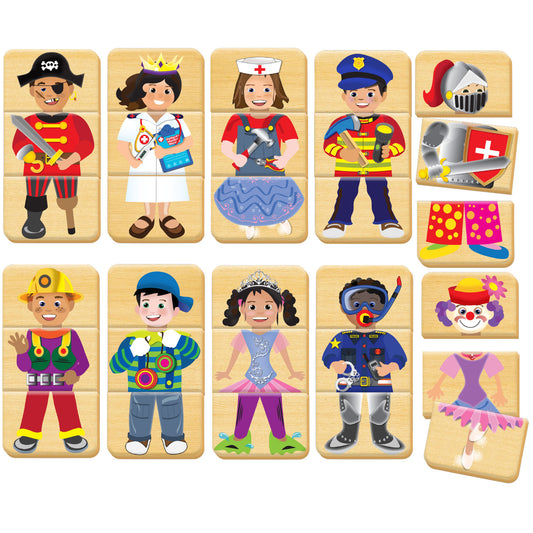 Mix-Up wooden character matching game
