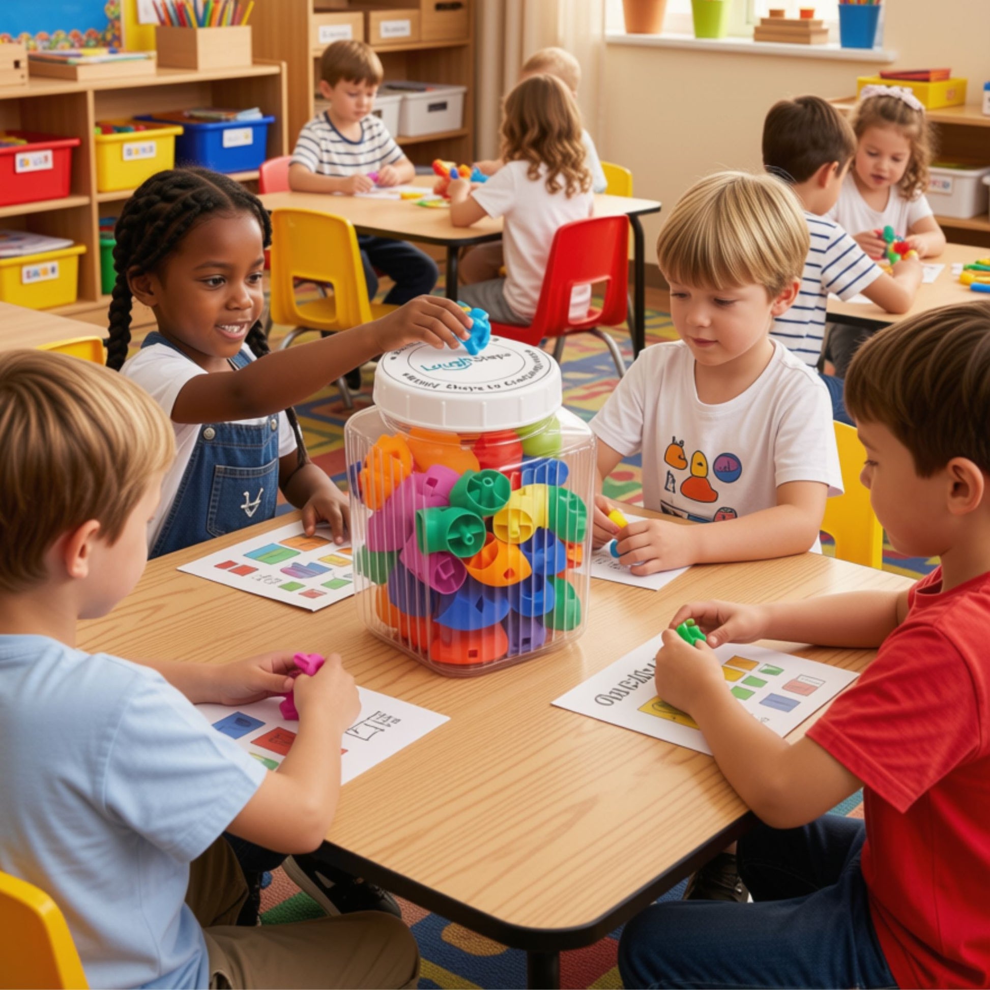 Plastic pipe building blocks for children aged 3 years and older | Nursery School Education