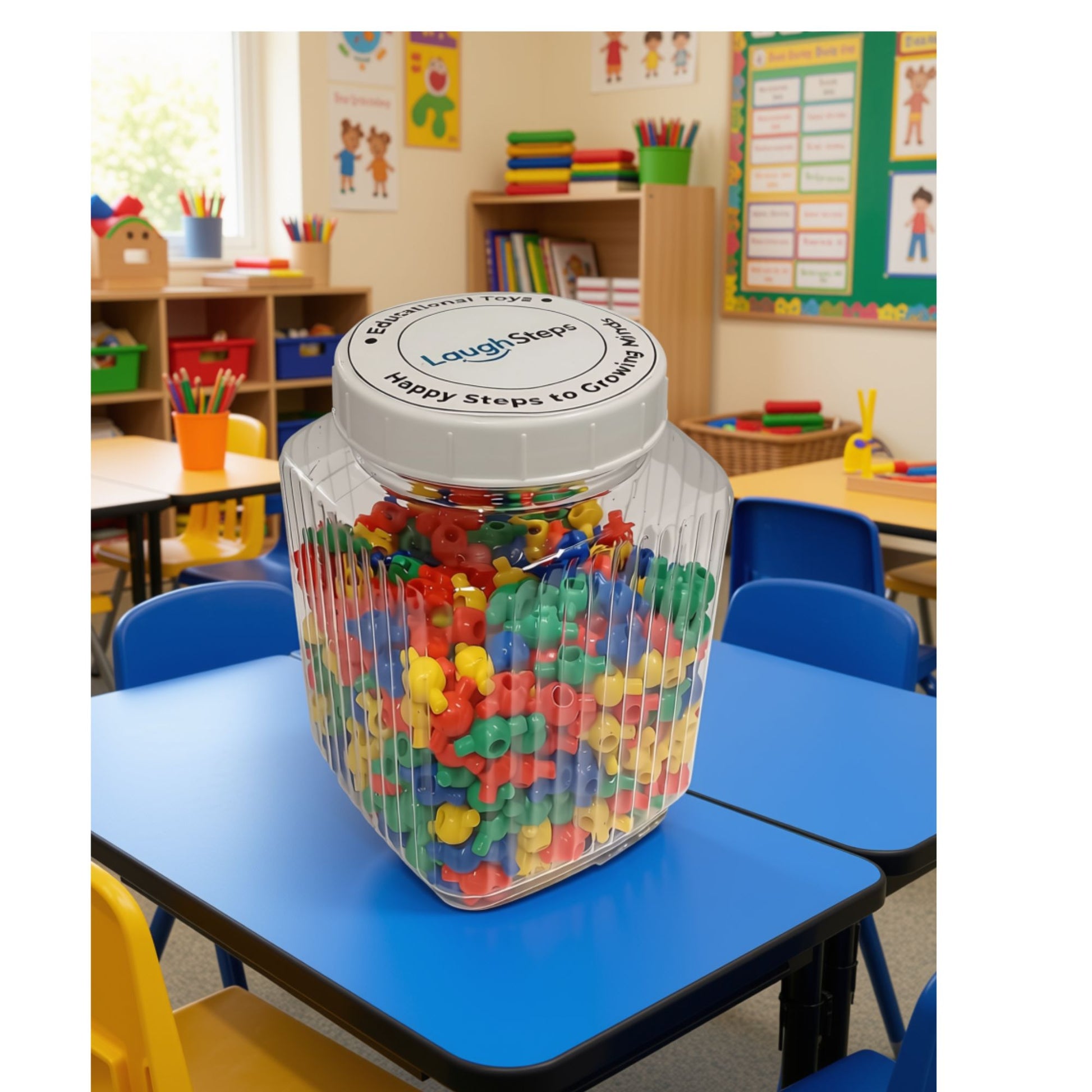 Colourful Pop Beads interlocking plastic construction connectors for children aged 3 and older