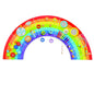 Colourful educational activity  combines multiple hands-on activities into one wall-mounted installation.