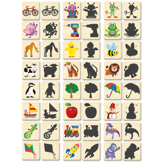 Shadow Match wooden memory game