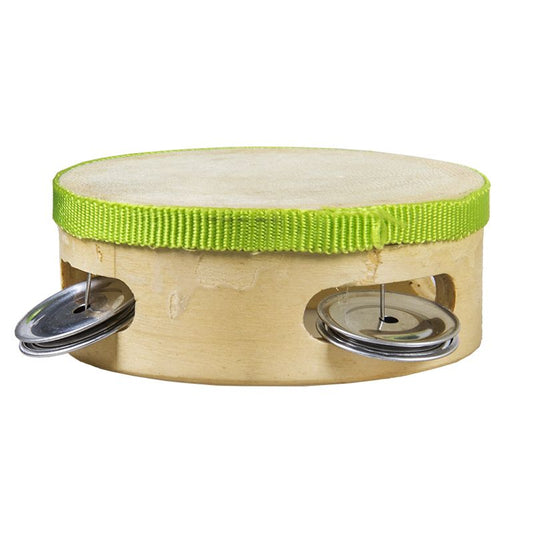 Small Wooden Tambourine with Drum Head educational activity for children