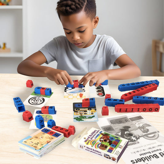 Word Builders phonics letter cubes